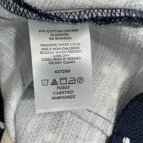 Ann Taylor Blue Motif Prints Knee Length Tapered Skirt - Picture 6 of 6